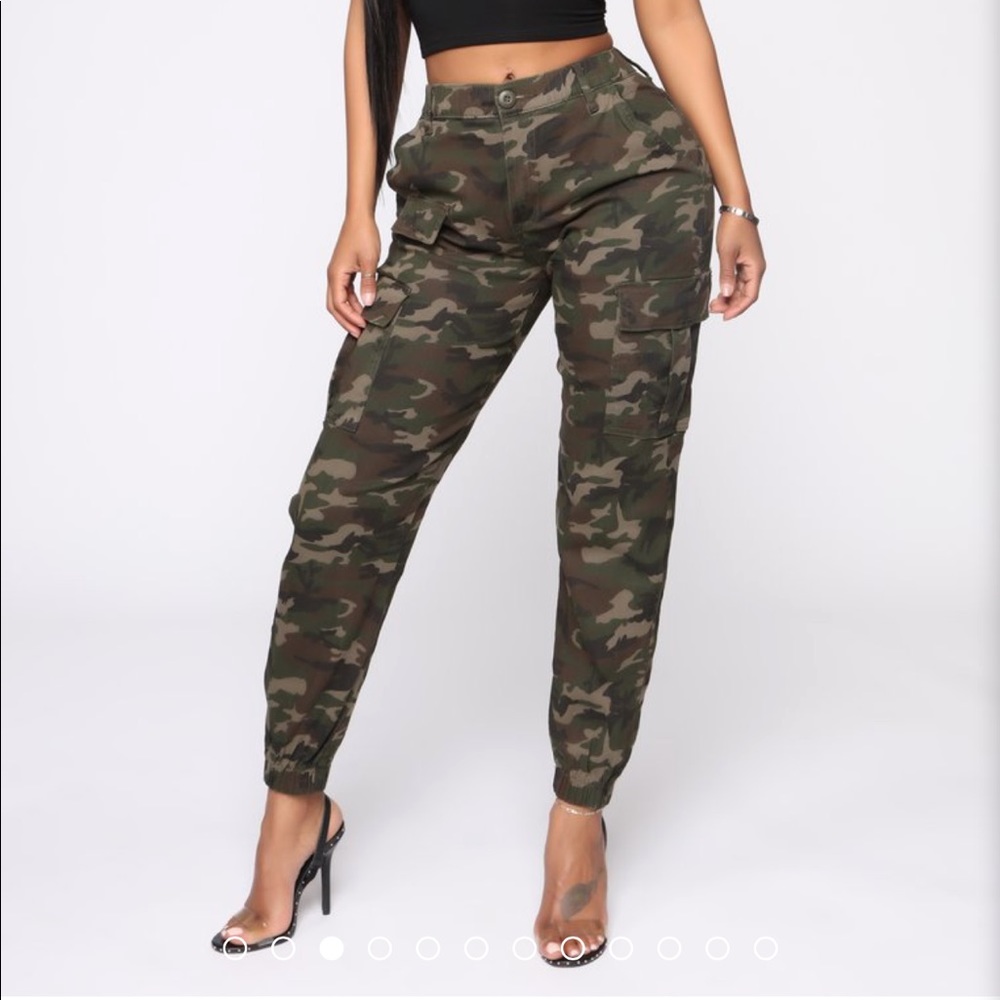 Cadet Kylie camp pants fashion nova